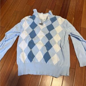 The Children's Place Light Blue Argyle Sweater